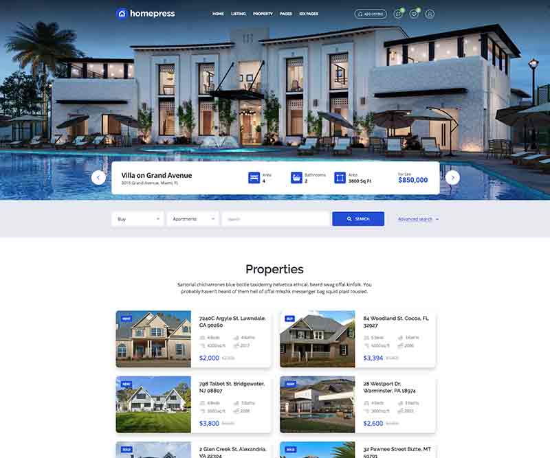 Home Property Slider